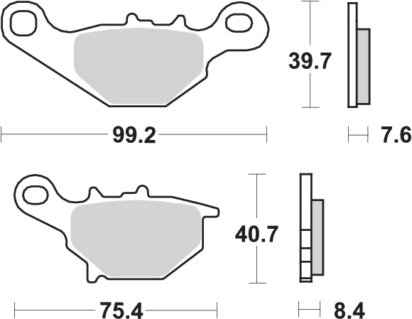 Pastilla de freno SBS P122-HF