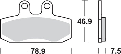 Pastilla de freno SBS P124-HF