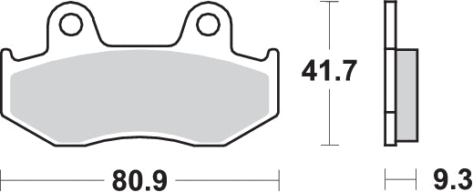 Pastilla de freno SBS P125-HM