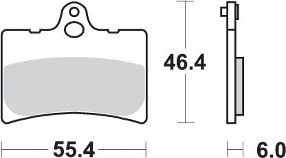 Pastilla de freno SBS P126-HF