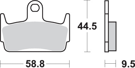 Pastilla de freno SBS P129-HF