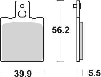 Pastilla de freno SBS P131-HF