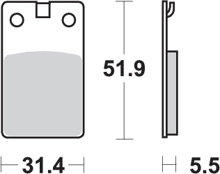 Pastilla de freno SBS P132-HF