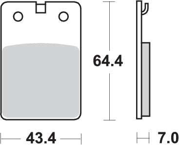 Pastilla de freno SBS P133-HF