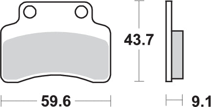 Pastilla de freno SBS P141-HM