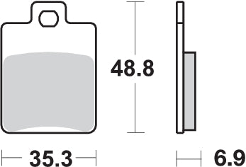 Pastilla de freno SBS P142-CT