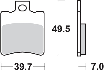 Pastilla de freno SBS P143-HF