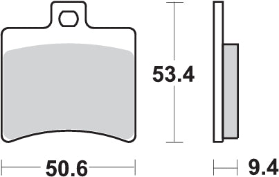 Pastilla de freno SBS P152-HF