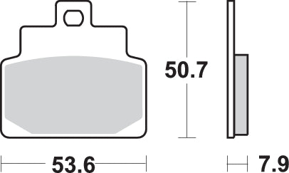 Pastilla de freno SBS P153-MS