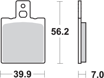 Pastilla de freno SBS P164-CT