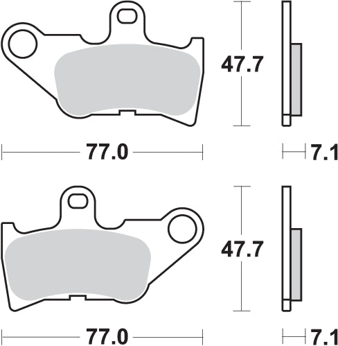 Pastilla de freno SBS P165-HF