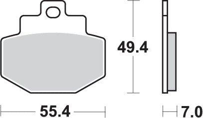 Pastilla de freno SBS P166-HM