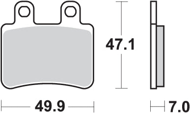 Pastilla de freno SBS P167-HM