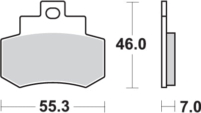 Pastilla de freno SBS P172-HF