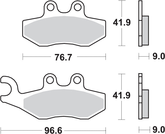 Pastilla de freno SBS P177-HM