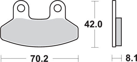 Pastilla de freno SBS P178-HF
