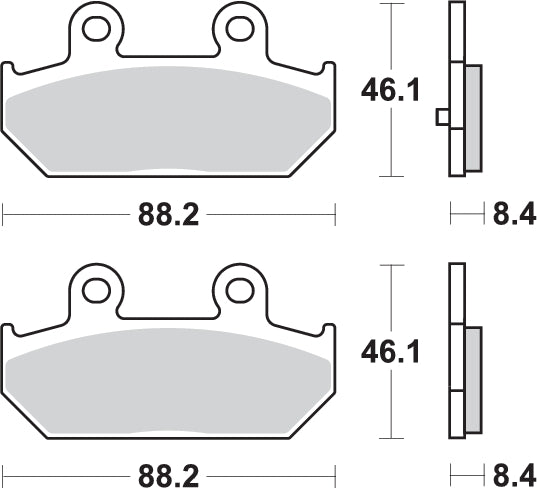 Pastilla de freno SBS P182-HF