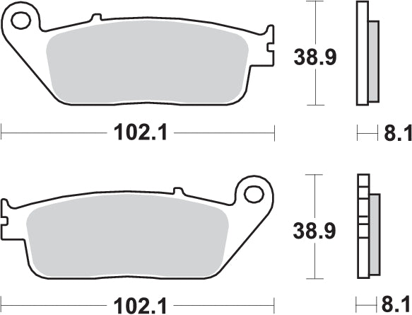 Pastilla de freno SBS P183-HF