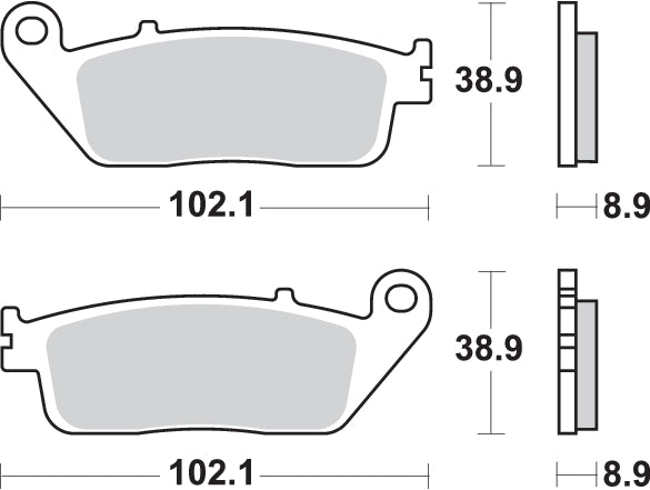 Pastilla de freno SBS P184-MS