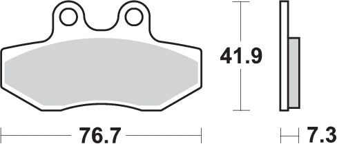 Pastilla de freno SBS P186-HF