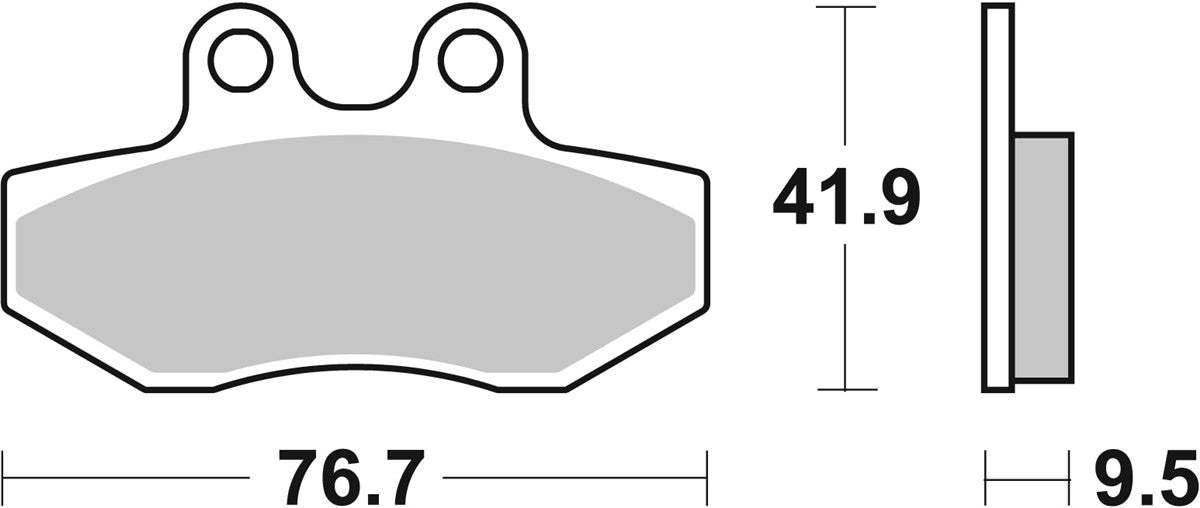 Pastilla de freno SBS P190-MS