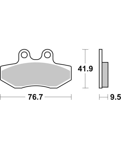 Pastilla de freno SBS P190-HF