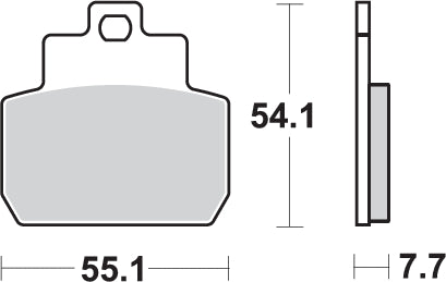 Pastilla de freno SBS P191-HF
