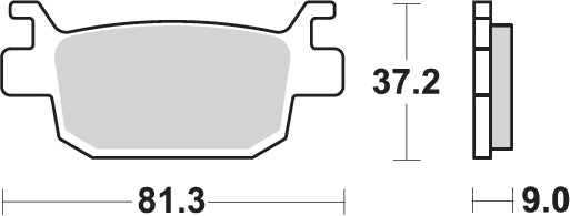 Pastilla de freno SBS P193-MS
