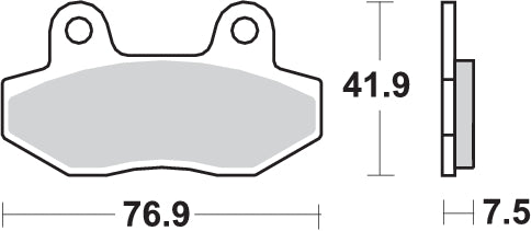 Pastilla de freno SBS P200-HF