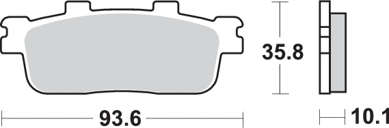 Pastilla de freno SBS P201-HM