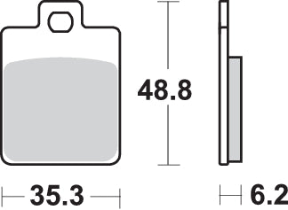 Pastilla de freno SBS P202-HF