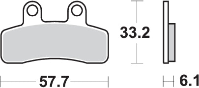 Pastilla de freno SBS P211-HF