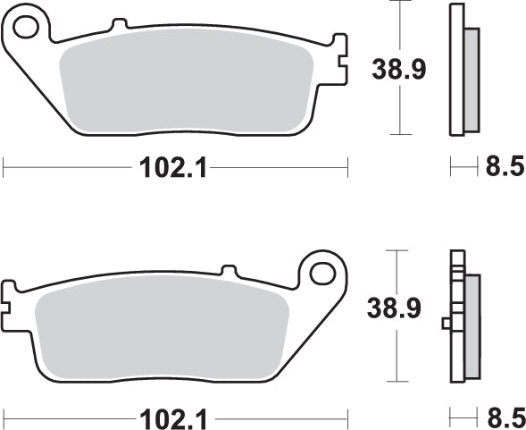 Pastilla de freno SBS P212-MS