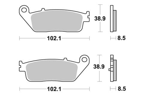 Pastilla de freno SBS P212-HF