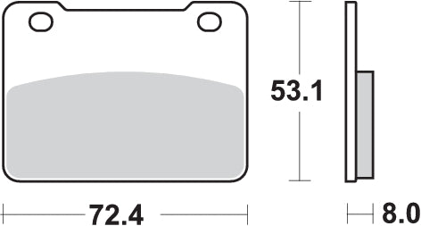 Pastilla de freno SBS P215-HF