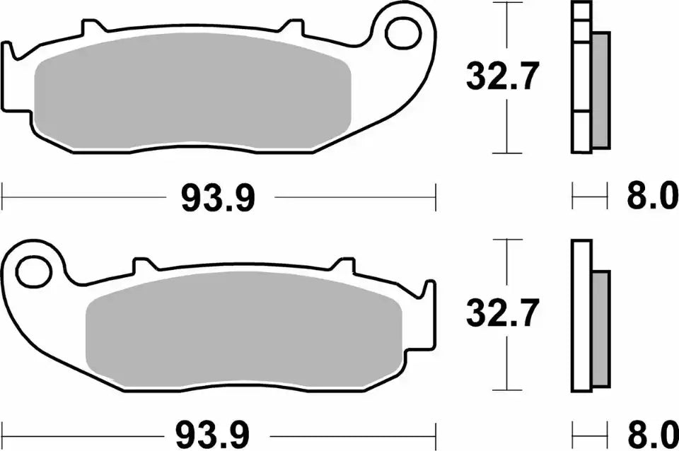 Pastilla de freno SBS P217-HF