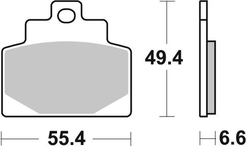 Pastilla de freno SBS P224-HF