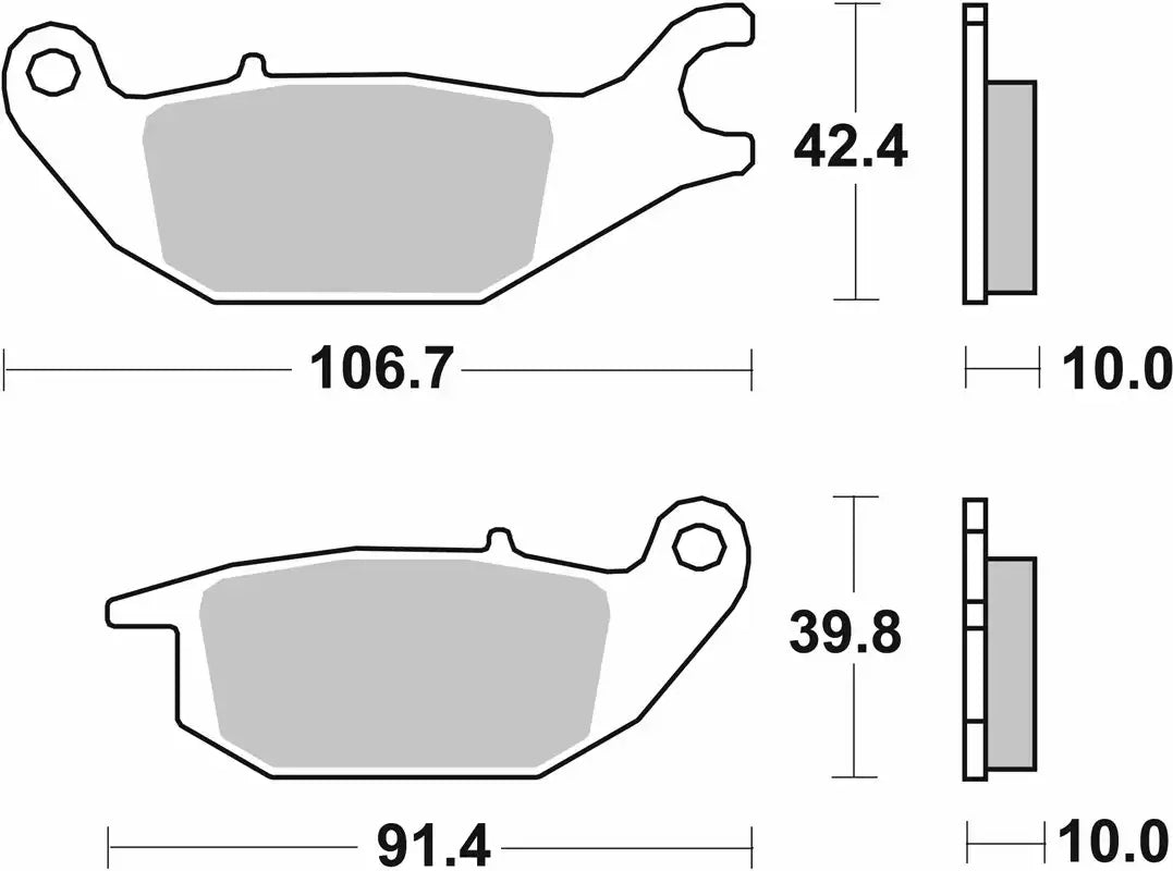 Pastilla de freno SBS P225-HM