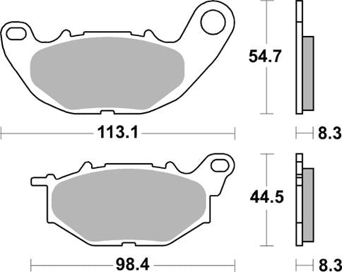 Pastilla de freno SBS P229-HF