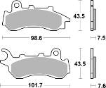 Pastilla de freno SBS P233-MS