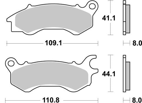 Pastilla de freno SBS P235-HF