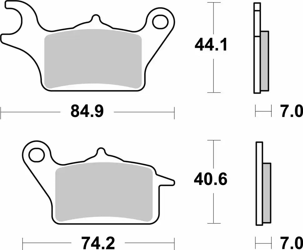Pastilla de freno SBS P236-HF