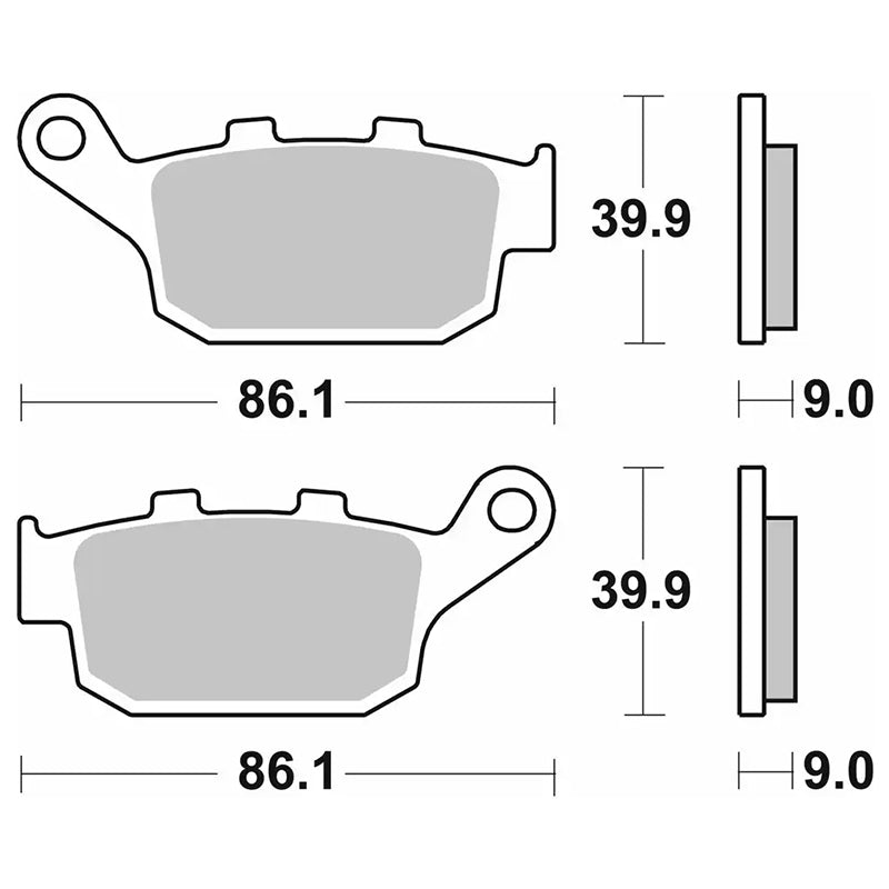 Pastilla de freno SBS P240-HF