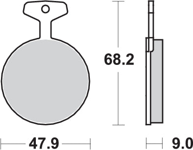 Pastilla de freno SBS P504-HF