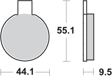 Pastilla de freno SBS P505-HF