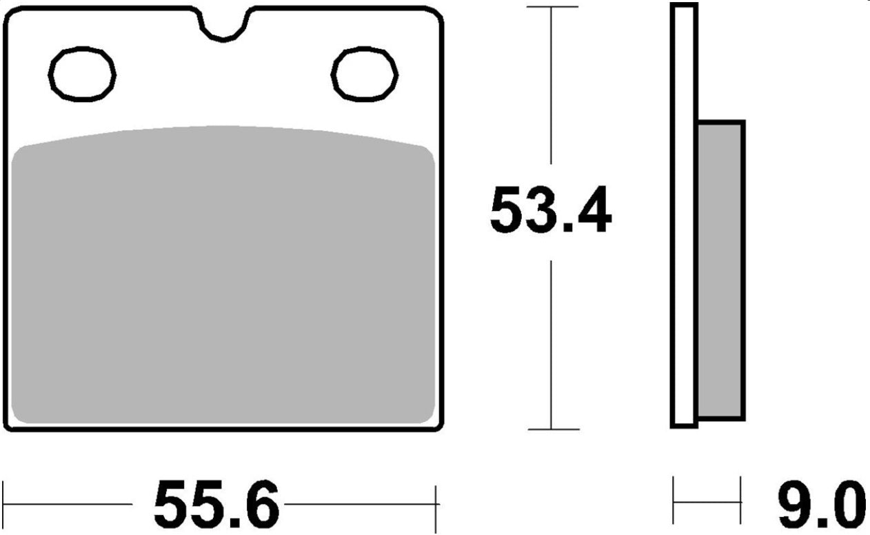 Pastilla de freno SBS P506-DS2