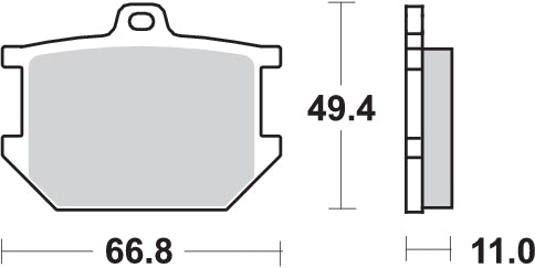 Pastilla de freno SBS P507-HF