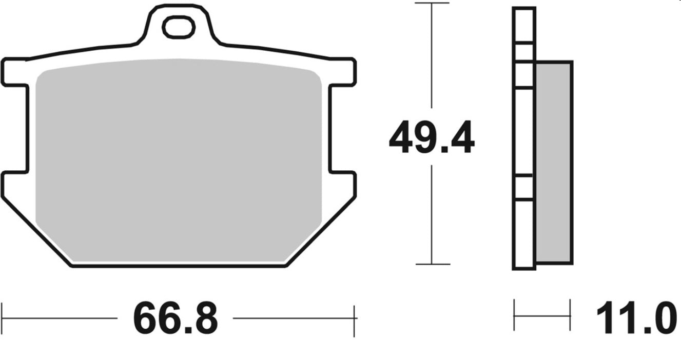 Pastilla de freno SBS P507-LF