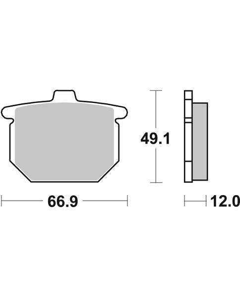 Pastilla de freno SBS P508-HF