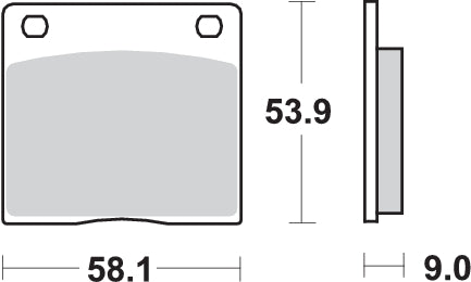 Pastilla de freno SBS P512-HF